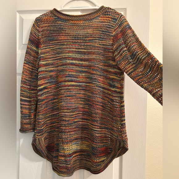 Studio JPR Vibrant Knit SWEATER multicolor like new, size large - Picture 3 of 8